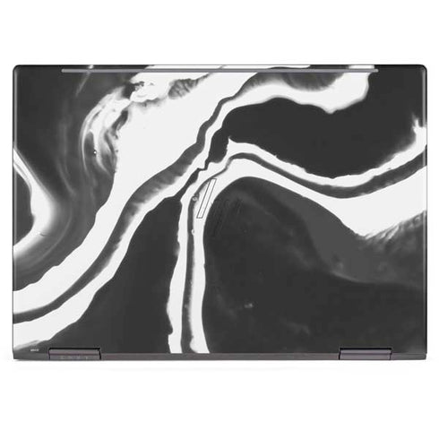Black Marble Ink HP Envy Skin
