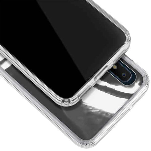 Black Marble Ink Galaxy A10e Clear Case