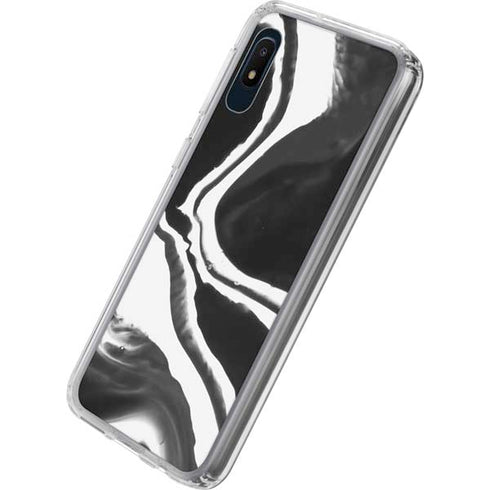 Black Marble Ink Galaxy A10e Clear Case