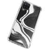 Black Marble Ink Galaxy A12 Clear Case