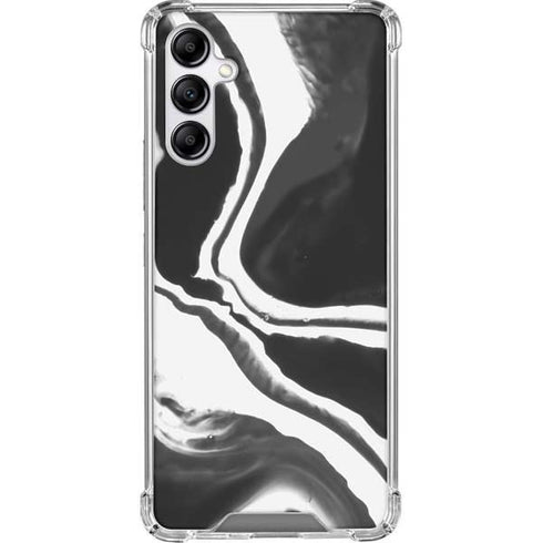 Black Marble Ink Galaxy A14 5G Clear Case