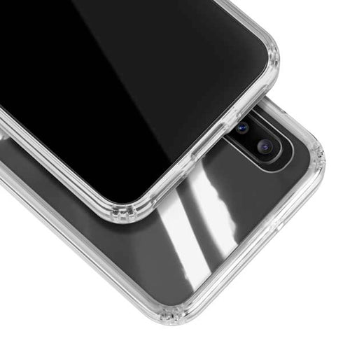 Black Marble Ink Galaxy A20 Clear Case