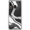 Black Marble Ink Galaxy A30 Clear Case
