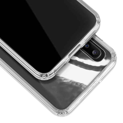 Black Marble Ink Galaxy A30 Clear Case