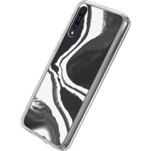 Black Marble Ink Galaxy A50 Clear Case