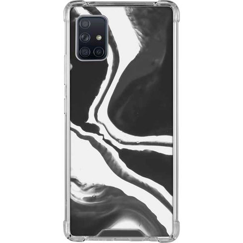 Black Marble Ink Galaxy A51 5G Clear Case