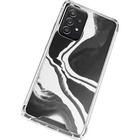 Black Marble Ink Galaxy A52 5G Clear Case