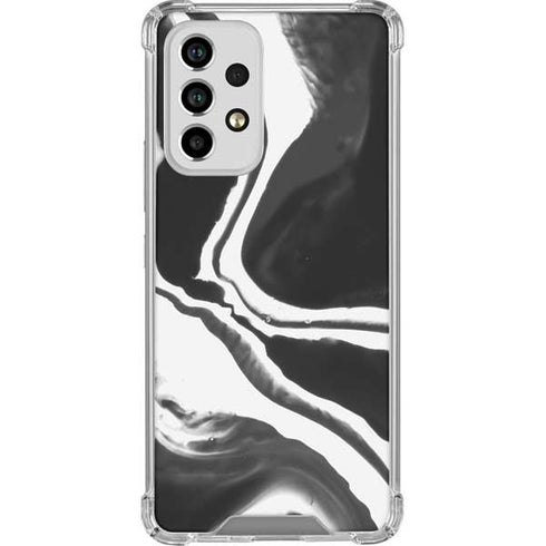 Black Marble Ink Galaxy A53 5G Clear Case