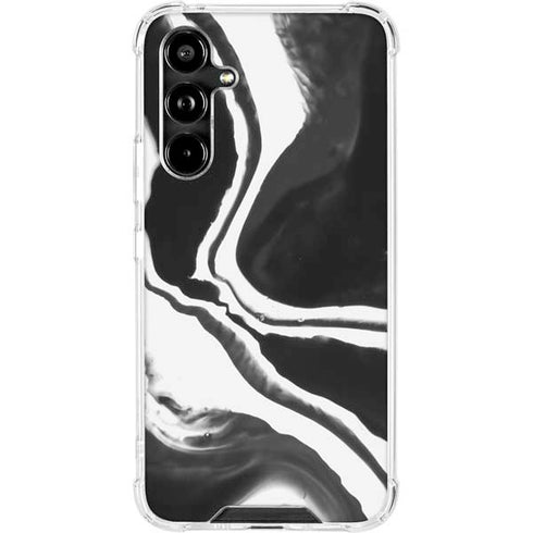 Black Marble Ink Galaxy A54 5G Clear Case