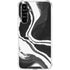 Black Marble Ink Galaxy A54 5G Clear Case