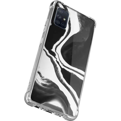 Black Marble Ink Galaxy A71 5G Clear Case