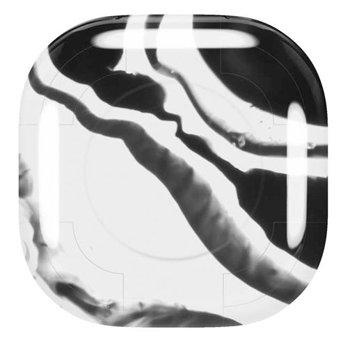 Black Marble Ink Galaxy Buds Live Skin