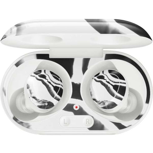 Black Marble Ink Galaxy Buds Plus Skin