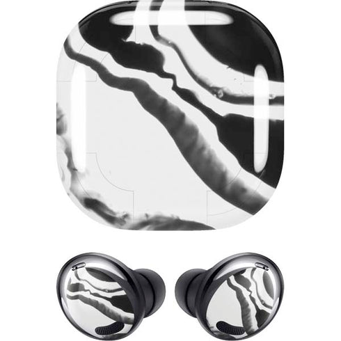 Black Marble Ink Galaxy Buds Pro Skin