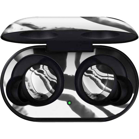 Black Marble Ink Galaxy Buds Skin