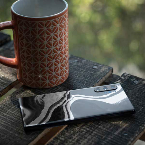 Black Marble Ink Galaxy Note 10 Plus Skin