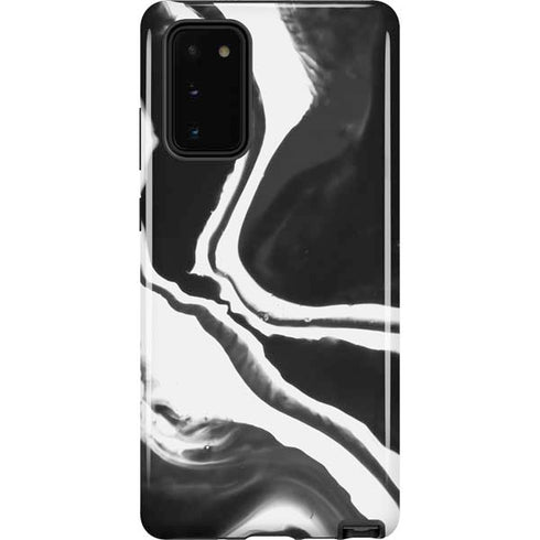 Black Marble Ink Galaxy Note20 5G Pro Case