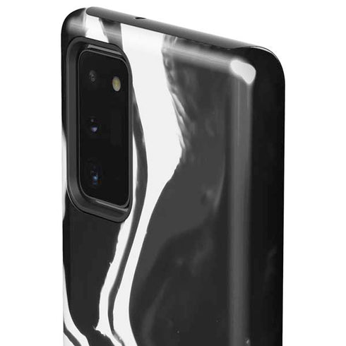 Black Marble Ink Galaxy Note20 5G Pro Case