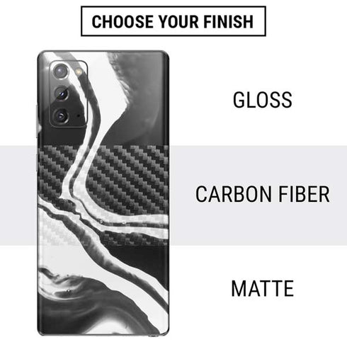 Black Marble Ink Galaxy Note20 5G Skin