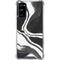 Black Marble Ink Galaxy S20 FE Clear Case
