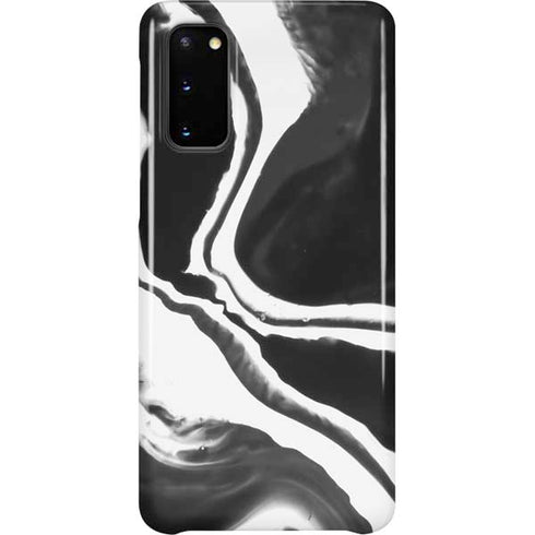 Black Marble Ink Galaxy S20 Lite Case