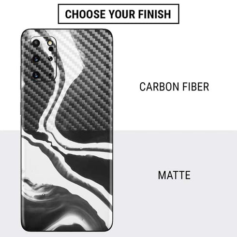 Black Marble Ink Galaxy S20 Plus Skin