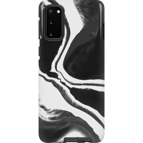 Black Marble Ink Galaxy S20 Pro Case