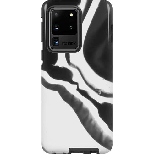 Black Marble Ink Galaxy S20 Ultra 5G Pro Case