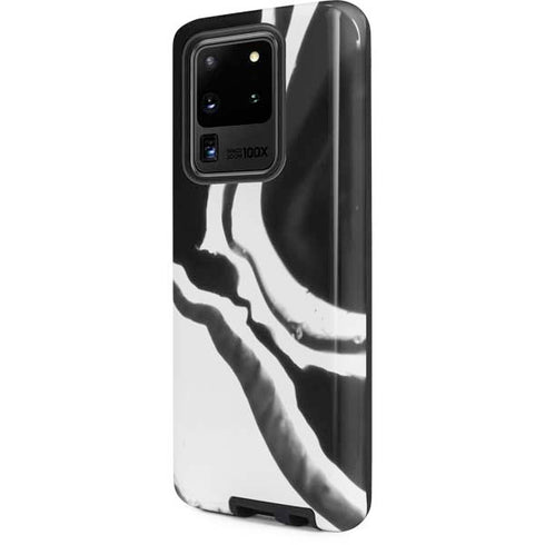 Black Marble Ink Galaxy S20 Ultra 5G Pro Case