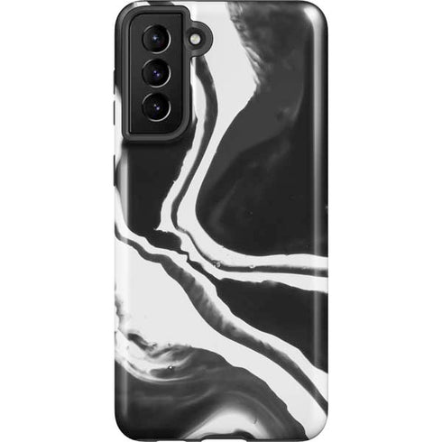 Black Marble Ink Galaxy S21 Plus 5G Pro Case