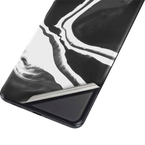 Black Marble Ink Galaxy S21 Plus 5G Skin