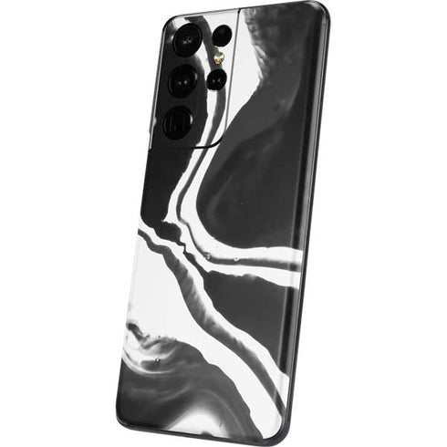 Black Marble Ink Galaxy S21 Ultra 5G Skin