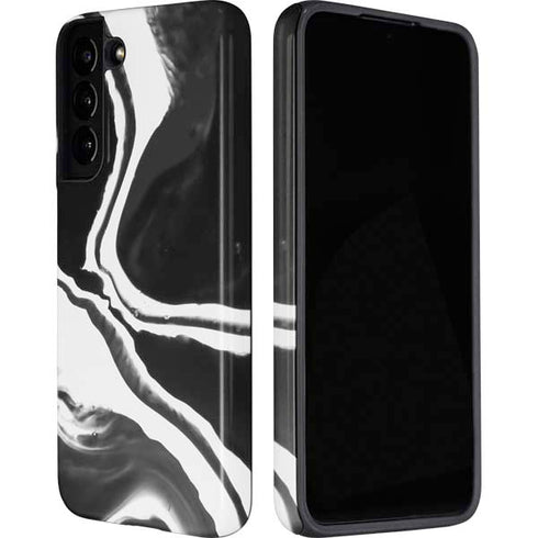Black Marble Ink Galaxy S22 Plus Pro Case