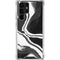 Black Marble Ink Galaxy S22 Ultra Clear Case