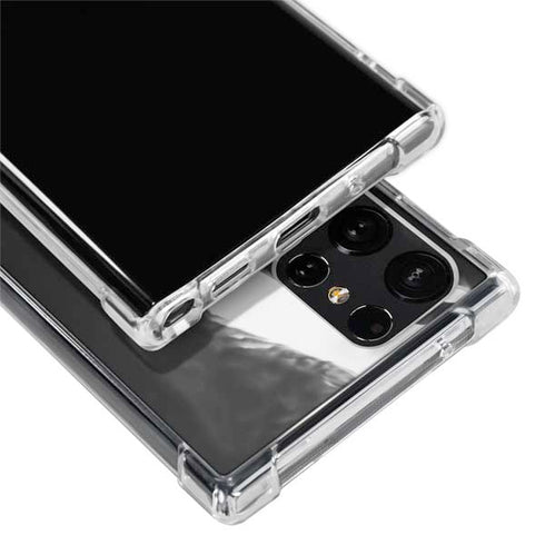Black Marble Ink Galaxy S22 Ultra Clear Case