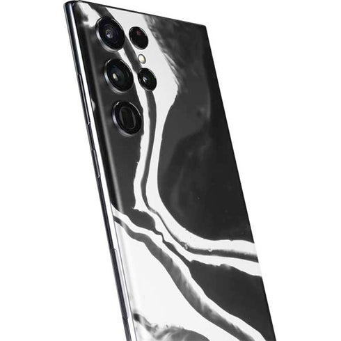 Black Marble Ink Galaxy S22 Ultra Skin