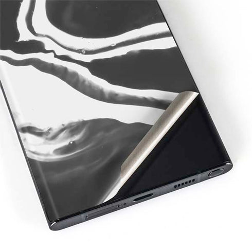 Black Marble Ink Galaxy S22 Ultra Skin