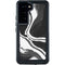 Black Marble Ink Galaxy S23 Waterproof Case