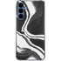 Black Marble Ink Galaxy S24 Clear Case