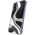 Black Marble Ink Galaxy S24 Clear Case