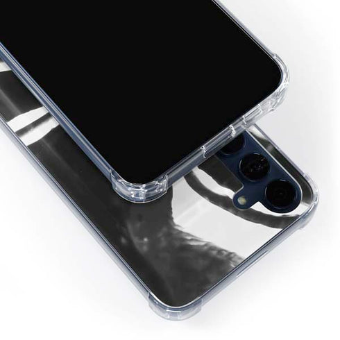Black Marble Ink Galaxy S24 Clear Case