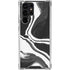 Black Marble Ink Galaxy S24 Ultra Clear Case