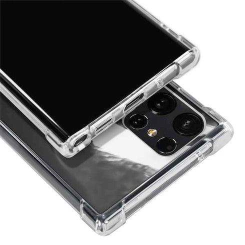 Black Marble Ink Galaxy S24 Ultra Clear Case
