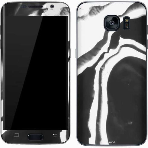 Black Marble Ink Galaxy S7 Skin
