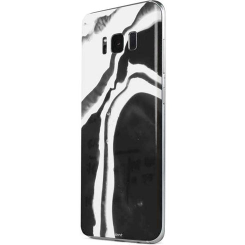 Black Marble Ink Galaxy S8 Skin