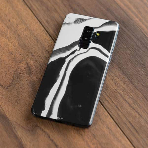 Black Marble Ink Galaxy S9 Plus Skin