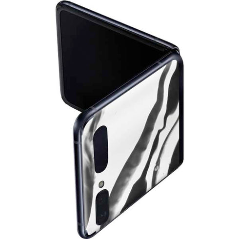 Black Marble Ink Galaxy Z Flip Skin