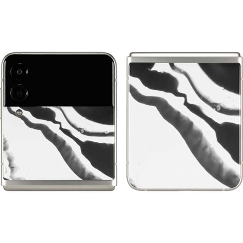 Black Marble Ink Galaxy Z Flip3 5G Skin
