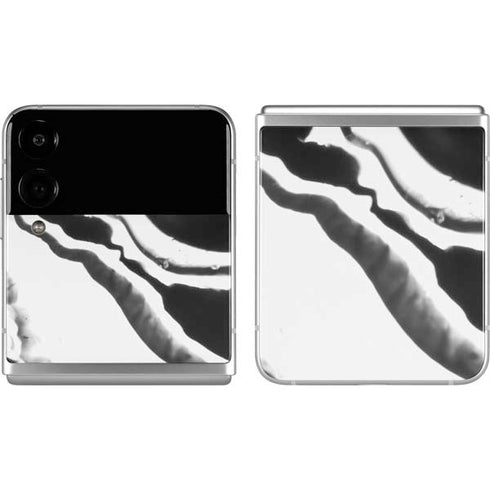 Black Marble Ink Galaxy Z Flip4 5G Skin