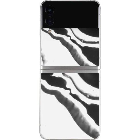 Black Marble Ink Galaxy Z Flip4 5G Skin